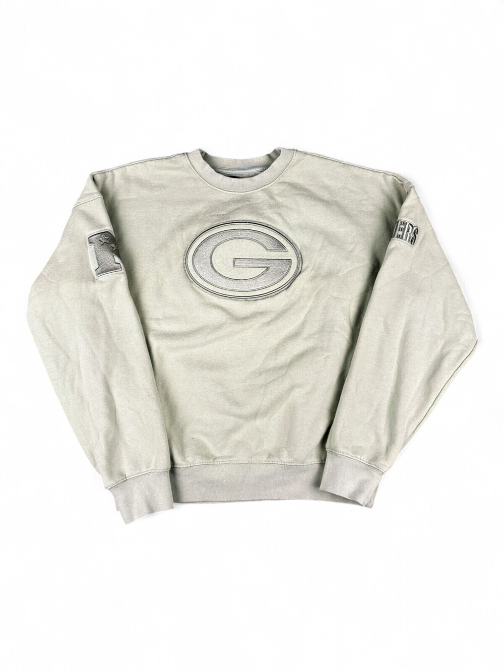 Pro Standard Green Bay Packers Crewneck Sweatshirt Mens S Gray NFL Logo Pullover